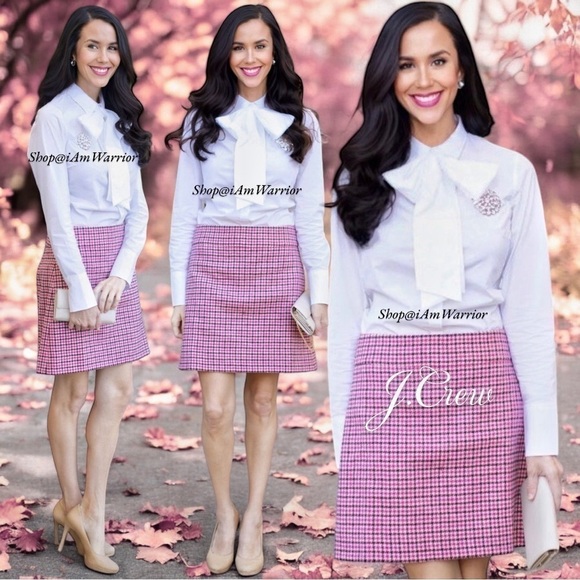 J. Crew NWT Wool Houndstooth A-Line Mini Skirt *Shop@lamwarrior - Picture 4 of 14